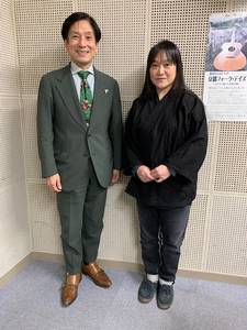 桂米團治と馬場麻紀さん