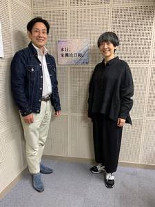 桂米團治とマリンバ奏者 通崎睦美さん