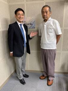 桂米團治、大文字保存会理事長 長谷川英文さん